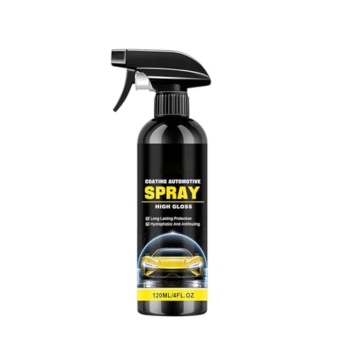 Quick Shine Paint Spray - Car Restorer Coating Solution, 120ml Repair High Gloss Formula, Auto Care with Scratch Cover Finish, V
