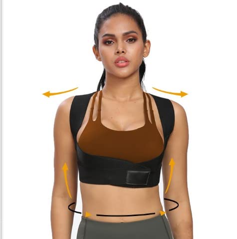 Miniatura 3 de Corrector de postura para mujeres y hombres, soporte de espalda totalmente ajustable y cómodo, enderezador de apoyo para columna vertebral, espalda,