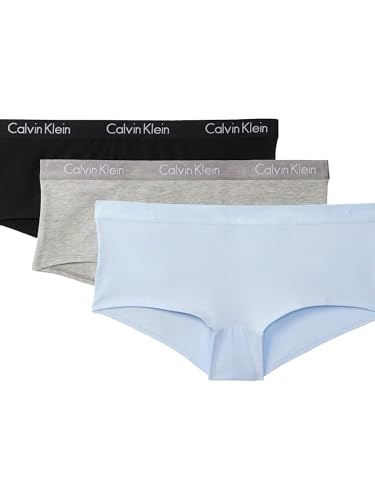 Calvin Klein Motive Cotton Boyshort Panties, 3 Pack