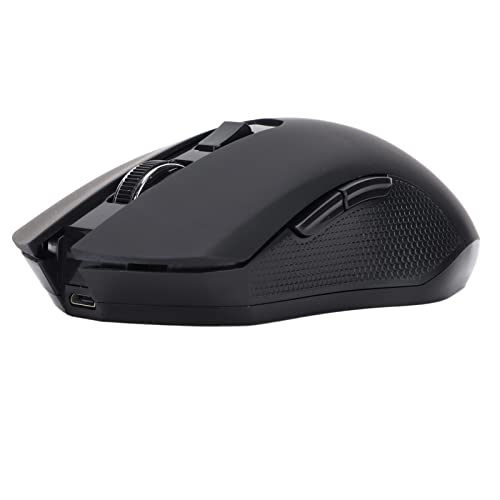 Denash Ratón Recargable Férmico Ergonómicamente 2.4 GHz Computadora de Juegos USB para Verrugas de la Oficina
