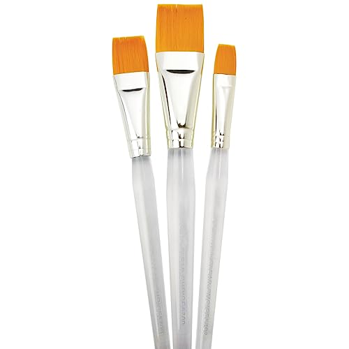 Royal and Langnickel All Media Glaze and Wash 3 Artist Paint Brush Set
