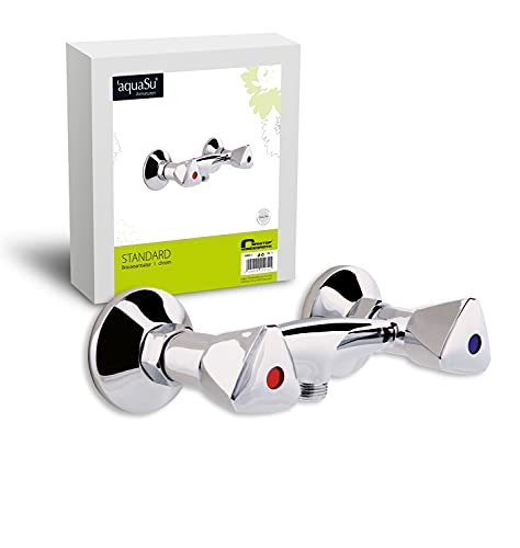 Preisvergleich Produktbild aquaSu® Zweigriffmischer Standard für Brause / Chrom / Wasserhahn