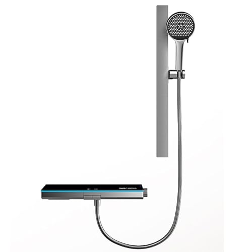 Robinet de bain cascade murale gris pour douche et baignoire bien-être