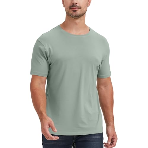 Image of netdraw Men's Ultra Soft Bamboo Viscose Cotton T-Shirt S-3XL | Moisture Wicking, Lightweight, Cool-Touch, Everyday Casual, Lounge, Sleep & Undershirt