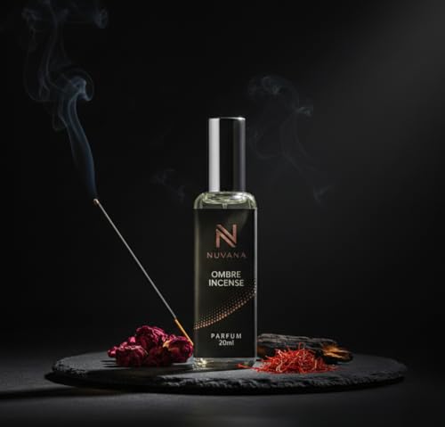 Image of Ombre Incense Parfum 20ml for Men & Women | Dark Woody Amber Oud Fragrance | Smoky Incense Long Lasting Pocket Perfume | Travel Friendly Luxury Scent for Evenings & Special Occasions