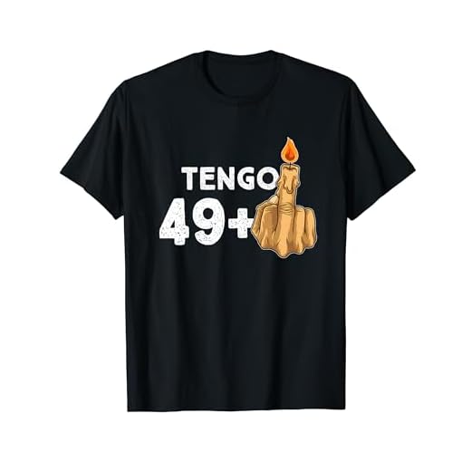 49+1 Dedo Medio Vela De Cumpleaños Para El 50º Cumpleaños Camiseta