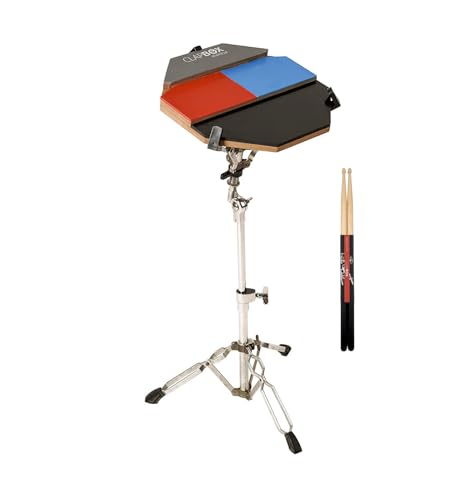 Image of Clapbox Multipad Drum Practice Pad COMBO with Stand & Drum Sticks