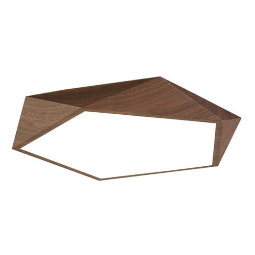 Plafonnier LED encastrable en bois et acrylique pour cuisine et couloir