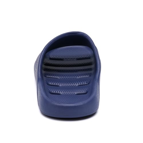 Image of Arch Support Shower Shoes for Women and Men Quick Drying with Drain Holes Slide Sandals Soft Cushioned Anti-Slip Pool Slides Comfort Bathroom Shower Slides