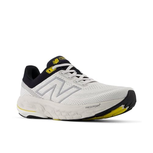 New Balance New Balance Men's Fresh Foam X 860 V14 Running Shoe, Grey Matter/Black/Ginger Lemon, 7 M