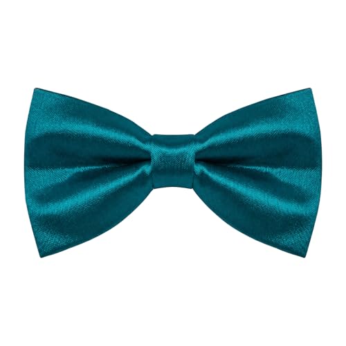 Image of YourTies Bow Ties for Men Pretied Bowties Solid Color Satin Bow Tie Formal Business Tuxedo Wedding Party Prom