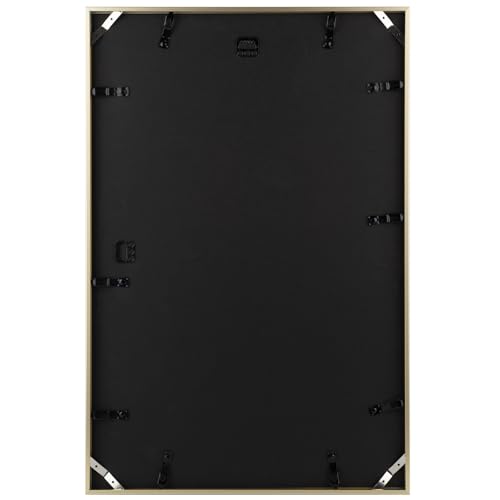 Frametory, Aluminium-Bilderrahmen, 40,6 x 61 cm, goldfarbener Rahmen mit herausnehmbarer Matte für 30,5 x 45,7 cm große Fotos, 61 x 40… – Ansicht 3