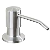 Frap Edelstahl Seifendispenser /Spülmittelspender für küche/Seifenspender Spüle von Oben befüllbar,Gebürstet