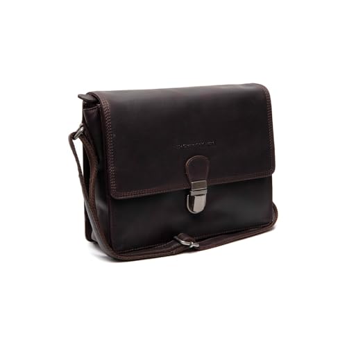 Sac à épaule bandoulière Lunor Flapoverbag Brown en cuir vintage supérieur