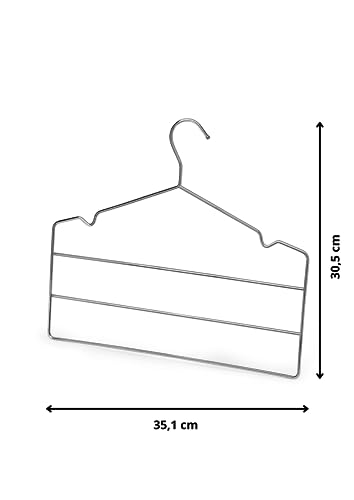 Cabide Triplo Calça, 35cm, Cromado, Arthi
