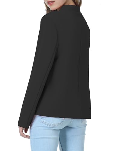 Mebius Girls Blazer Jacket with Inner Pocket Long Sleeve Notched Collar/Lapel Collar Open Front Casual Kids Blazers Suit2