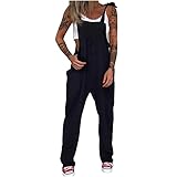 ❤️ [Características]: Poliéster, Algodón, Casual, adecuado para todos los pantalones de temporada jumpsuit. / Navidad Vaqueros Largos Casuales Fiesta Suelto Casual Elegantes Tamaño Grande Mujer Baggy Peto de Pantalones Largos Mono Harem Anchos Talla Grande Casual Moda Bolsillos Tiras Fiesta Mono Vaquero de Mujer, Casual Moda de Overol Jeans Playsuit Largo, Overall Denim Overol de Mezclilla, Pantalones con Peto de Trabajo para Mujer Mujeres Pierna Ancha Pantalones De Lino del Mono