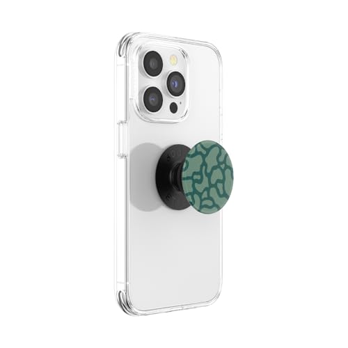 Image of PopSockets Translucent Phone Grip with Expanding Kickstand, PopSockets for Phone, Translucent PopGrip, Into The Woods - Camo Flow