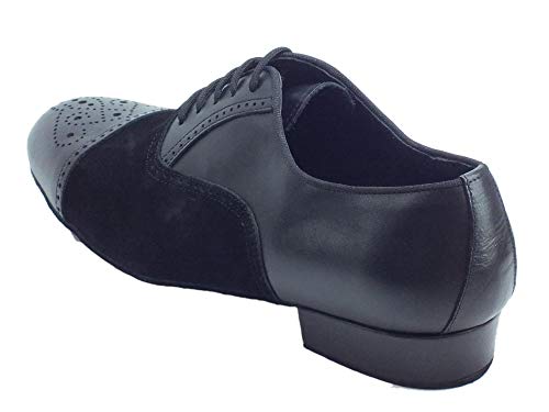 Scarpa da Ballo per Uomo in Nappa e Nabuk Nero