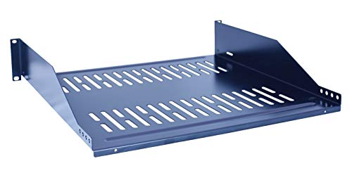 RAISING ELECTRONICS 19inch 2U Relay Rack Mount Cantilever Network Shelf 12inch Deep 40LBs Capacity
