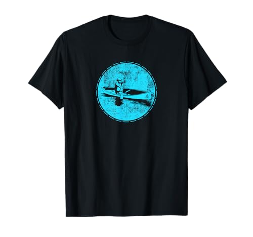 Vintage Canoeing Graphic Minimalistic Canoe T-Shirt
