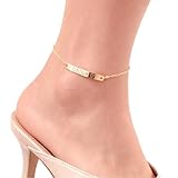 Petite Boutique Initial Anklet for Women - Personalized Name Anklet with Initials, Custom Anklets for Women - Elegant Customized Jewelry Gift