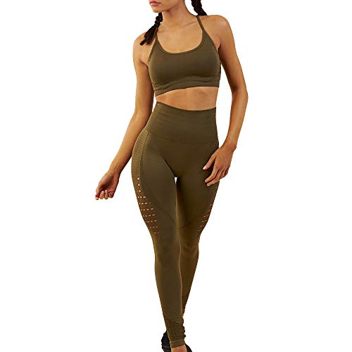 WodoWei Women's Workout Sets 2 Piece Outfits High Waisted Yoga Leggings and Sports