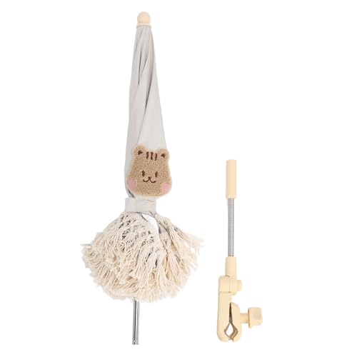 Baby Parasol Flexible Angle Adjustment Bohemian Style Stroller Sun Protection Shade Umbrella with Holder Clip CLAMP for Some People Outdoor USE (Squirrel)