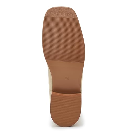 Image of Cowgirl Boots Square Toe Cowboy Boots For Women Ladies Mid Calf Low Heel Flat