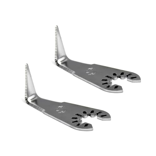 Image of Jitterbug (2 Packs) Cold Knife Blade L-Shaped Windshield Cutting Blades for Car Door Window Seal Cutter Windscreen Removal Tool - Fit All Major Brands of Oscillating Tool