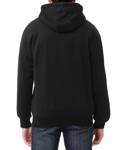 Men's Loose Fit Heavyweight Full Zip Fleece-Lined Hoodie Sweatshir2