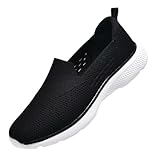 poemlady Walking Shoes Women Slip On Sneakers Knit...
