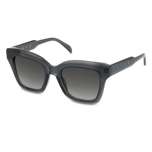 Lunettes de soleil Tous en acétate bleu brillant et gris pour femme