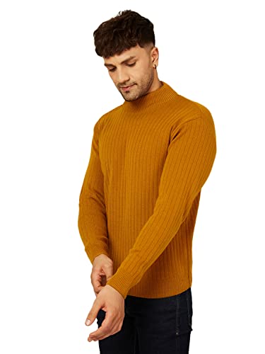 Image of Kvetoo Men High Neck Full Sleeve Winter Woolen Sweater
