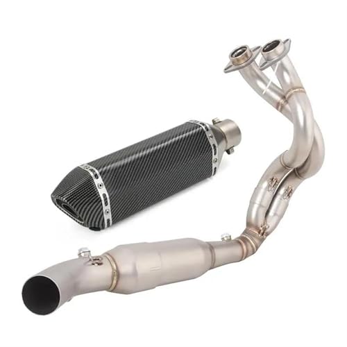 Tubo de escape completo Kawasaki Ninja 650 y Z650 en acero inoxidable de 51 mm