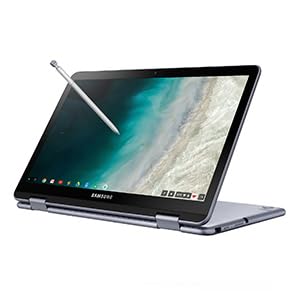 Image of Samsung Chromebook Plus V2 360 2-in-1 Laptop w /Dual Webcam (12.2 inch FHD+ Touchscreen, Intel Celeron 3965Y, 4GB RAM, 64GB eMMC + 256GB SD Card, Stylus Pen, Wireless Mouse), Students, Home, Chrome OS