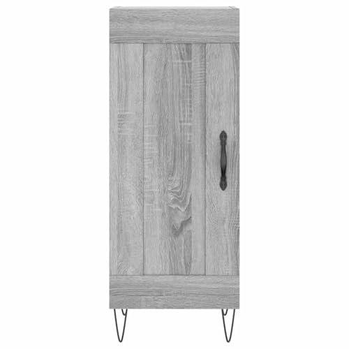 Meuble rangement compact gris pour ranger un salon encombré