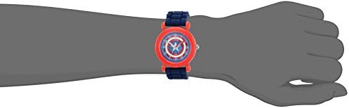 MARVEL Captain America Kids' WMA000234 Avenger Analog Display Analog Quartz Blue Watch — 사진 2