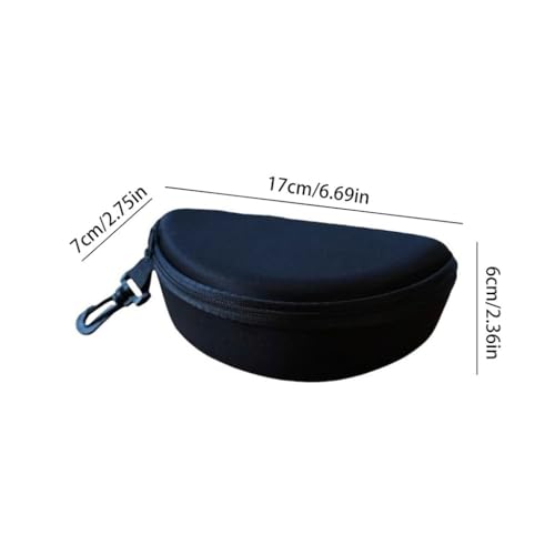 Étui à lunettes LAPADULA avec fermeture éclair épaisse et coque rigide