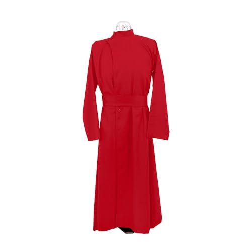 Soutane double boutonnage rouge écarlate pour offices liturgiques solennels