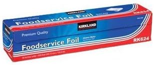 Kirkland Signature 2 kg 100 m x 45 cm Heavy Duty Aluminium Food Service Foil - Pack of 2