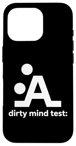 Dirty Mind Test Drôle d'Illusion d'Optique Adulte Coque pour iPhone 16 Pro