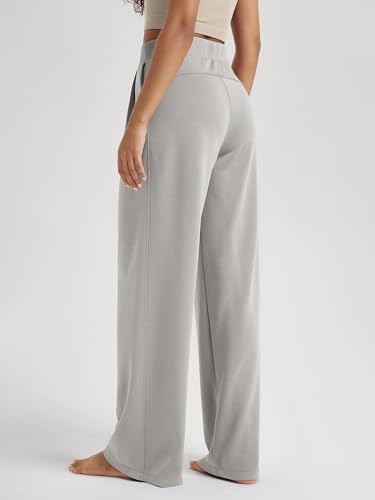 Image of ODODOS Modal Soft Wide Leg Pants for Women High Waist Casual Relaxed Pants with Pockets-27 /29 inch / 31 inch Inseam