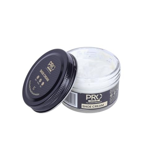 PRO Shoe Cream Polish - 45 ML | Natural Waxes Formula for Leather Shoes | Enriched with Carnauba & Bees Wax | Long-Lasting Shine | Leather Shoe Cream Polish