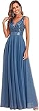 Women&apos;s Formal Dresses Long Tulle Evening Gowns Sleeveless A Line Sparkly Sequin Party Guest Homecoming Dress