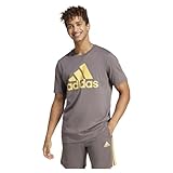 adidas Camiseta para Hombre Essentials con Logotipo grande, Talla XS, Color carbón