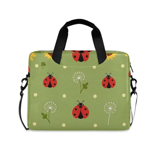 Funda para laptop portátil 15.6" con correa y asa verde miniatura 1