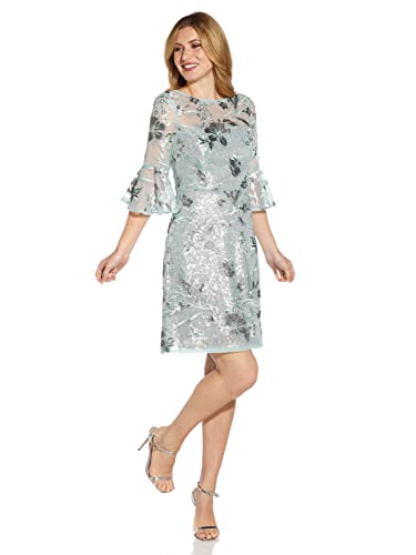 Adrianna Papell Women's Embroidered Sequin Cocktail3