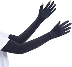 Dizgoy 1 pair Long Unisex UV Sun Protection Sleeve for Outdoor Sports Anti-UV Sun Protection Soft Long Sleeve Fingerless For Outdoor Sports Cooling