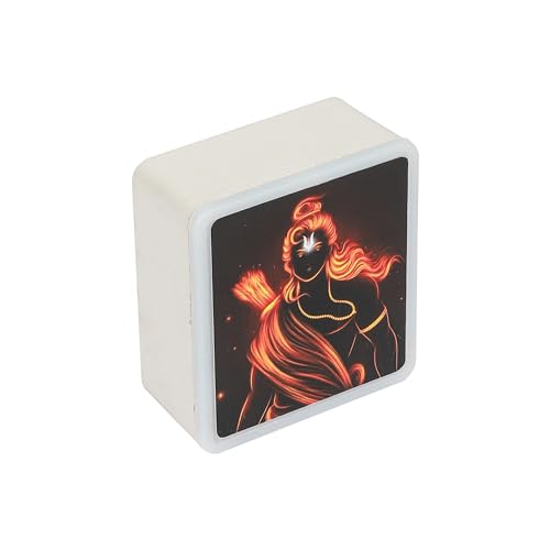 Image of Lexton Jai Shri Ram Fancy LED Night Lamp Light with 2 Pin Socket for Spiritual Ambiance, 0.5 Watt, 230v (Warm White, Pack of 1)
